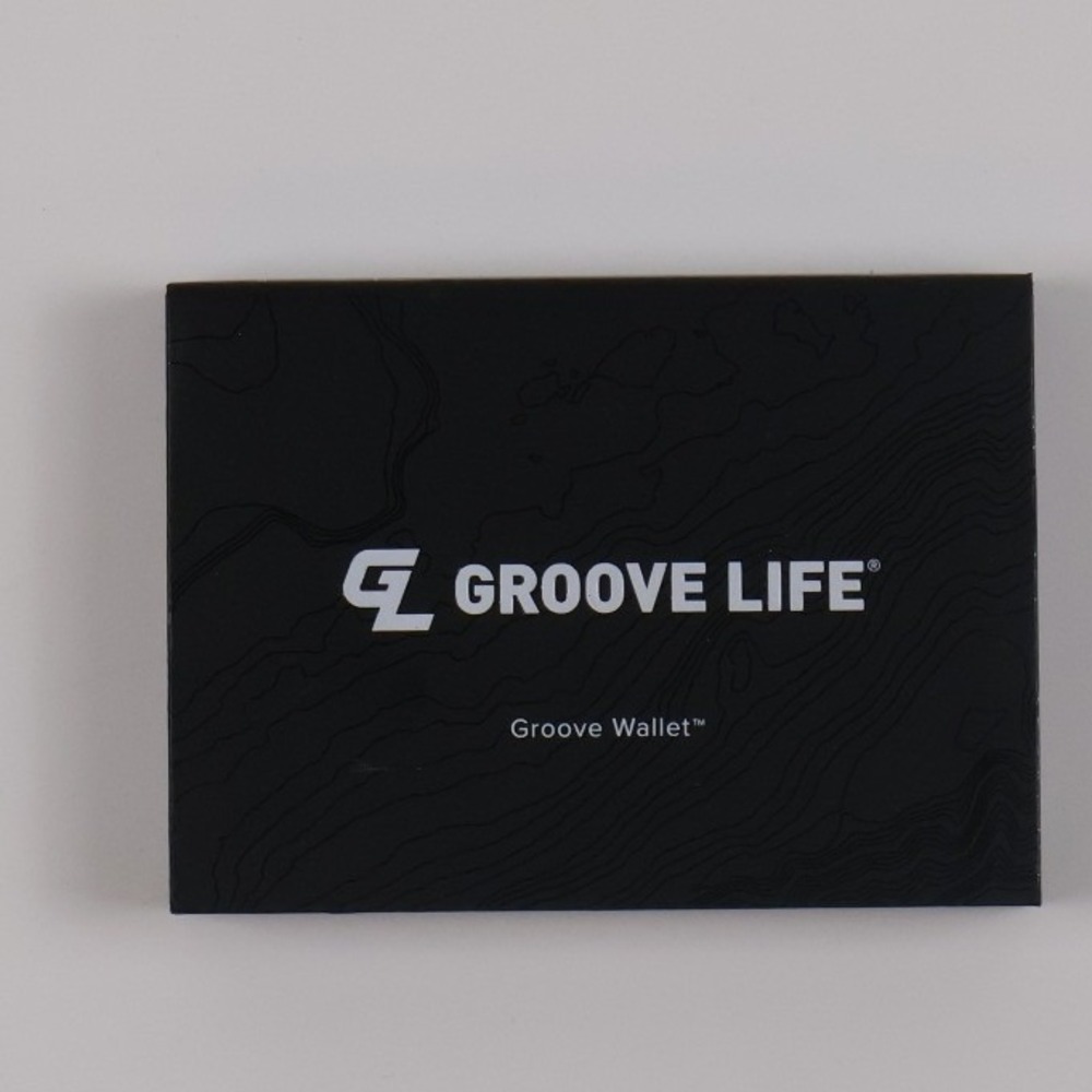 Groove Life Mens Wallet Groove Wallet Black Solid OS Aluminum NWT
